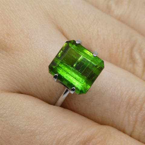 5.76ct Emerald Cut Green Tourmaline from Brazil