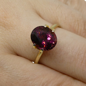 3.13ct Oval Purplish Pink Tourmaline from Brazil - Skyjems Wholesale Gemstones