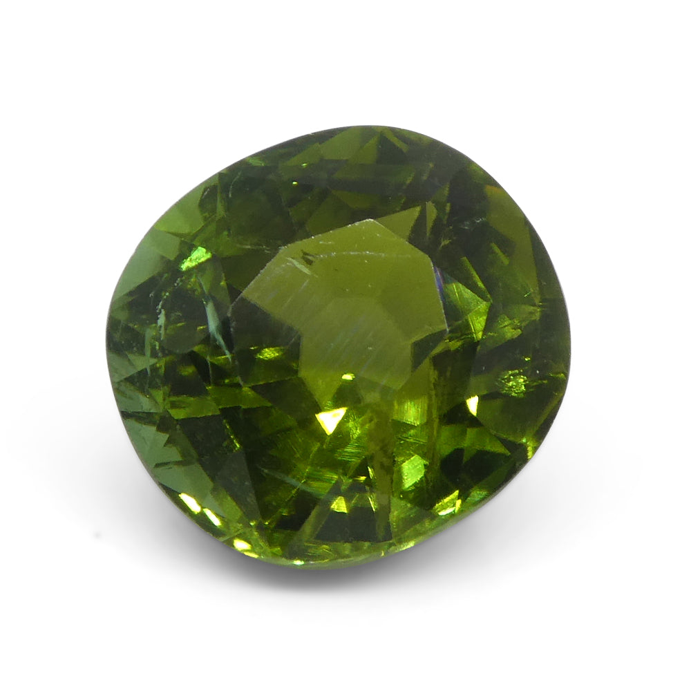 4.92ct Cushion Green Tourmaline from Brazil - Skyjems Wholesale Gemstones