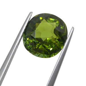 4.92ct Cushion Green Tourmaline from Brazil - Skyjems Wholesale Gemstones