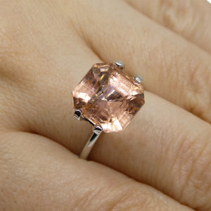 6.52ct Emerald Cut Pink Tourmaline from Brazil - Skyjems Wholesale Gemstones