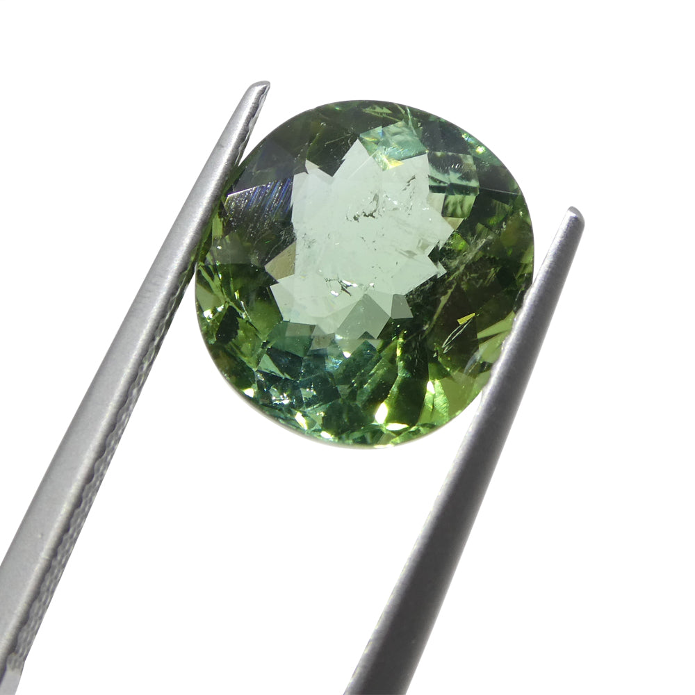 Tourmaline 4.89 cts 11.21 x 10.36 x 6.30 Cushion Green  $2210