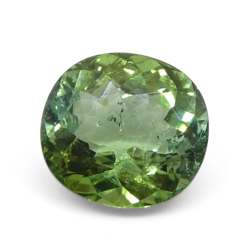 4.89ct Cushion Green Tourmaline from Brazil - Skyjems Wholesale Gemstones