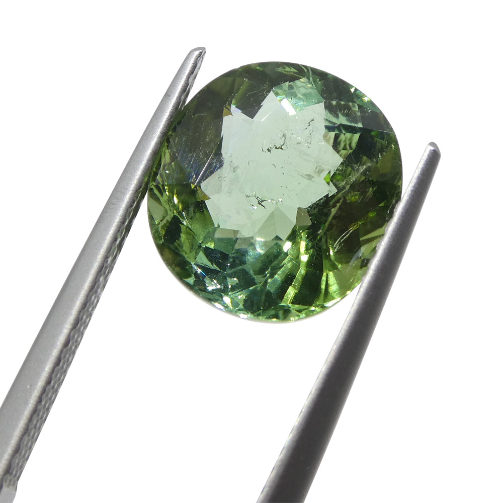 4.89ct Cushion Green Tourmaline from Brazil - Skyjems Wholesale Gemstones