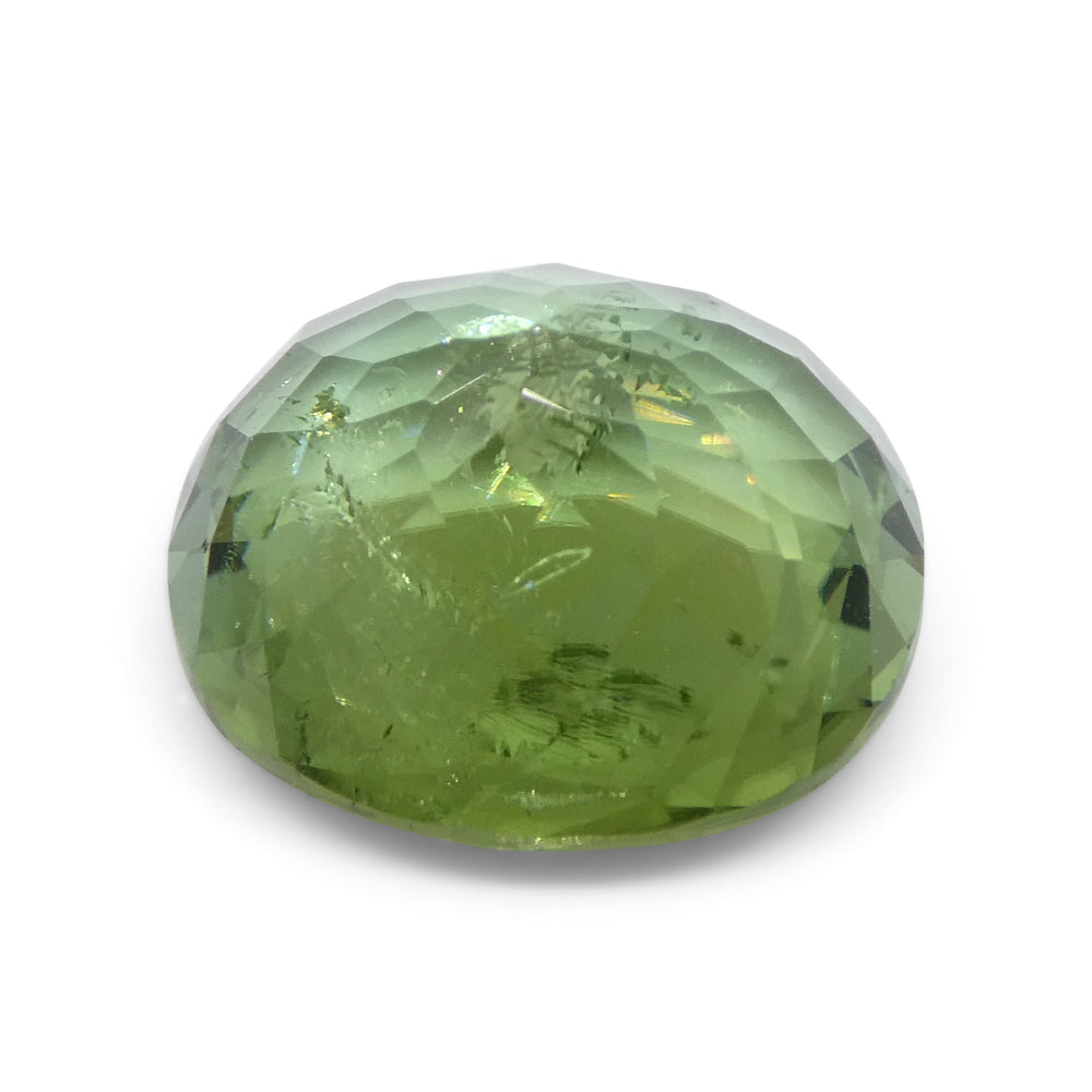 4.89ct Cushion Green Tourmaline from Brazil - Skyjems Wholesale Gemstones