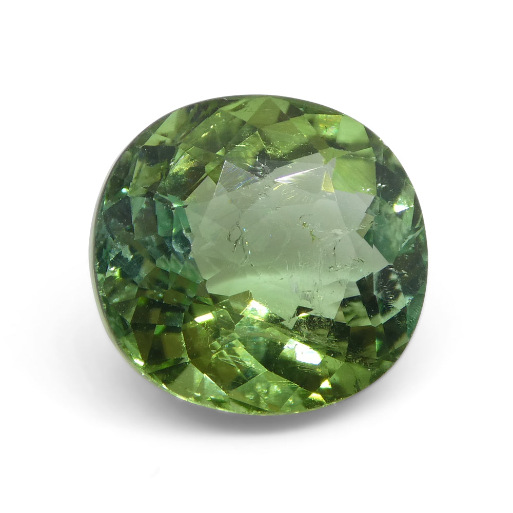 4.89ct Cushion Green Tourmaline from Brazil - Skyjems Wholesale Gemstones