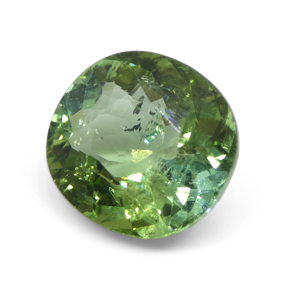 4.89ct Cushion Green Tourmaline from Brazil - Skyjems Wholesale Gemstones