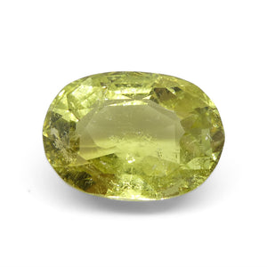 5.45ct Oval Yellow Tourmaline from Brazil - Skyjems Wholesale Gemstones