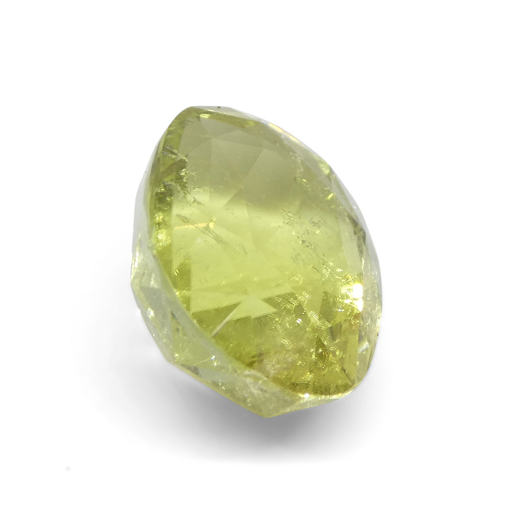 5.45ct Oval Yellow Tourmaline from Brazil - Skyjems Wholesale Gemstones