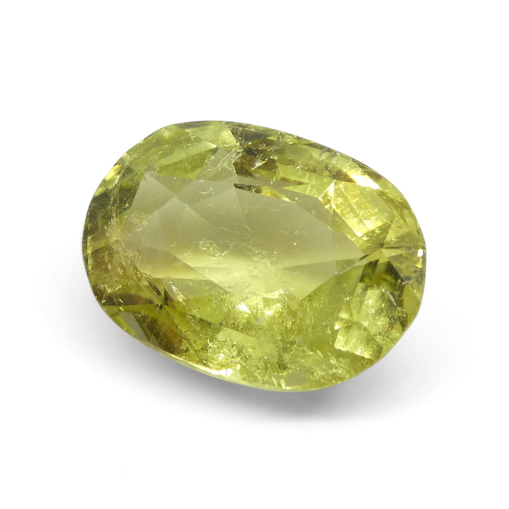 5.45ct Oval Yellow Tourmaline from Brazil - Skyjems Wholesale Gemstones