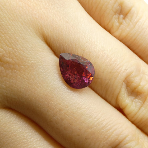2.51ct Pear Pink Tourmaline from Brazil