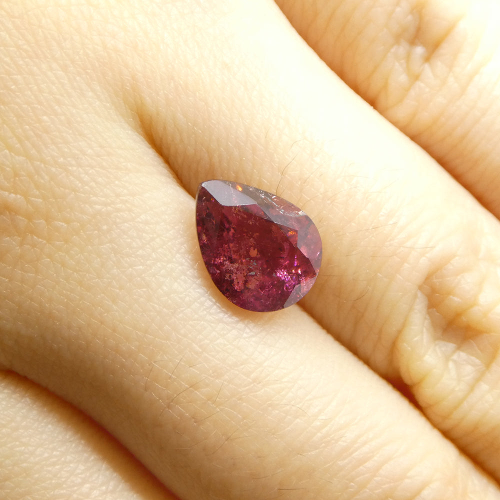 2.51ct Pear Pink Tourmaline from Brazil - Skyjems Wholesale Gemstones