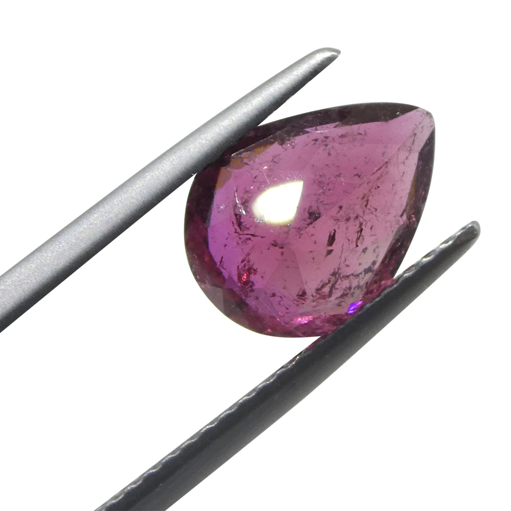 2.51ct Pear Pink Tourmaline from Brazil - Skyjems Wholesale Gemstones