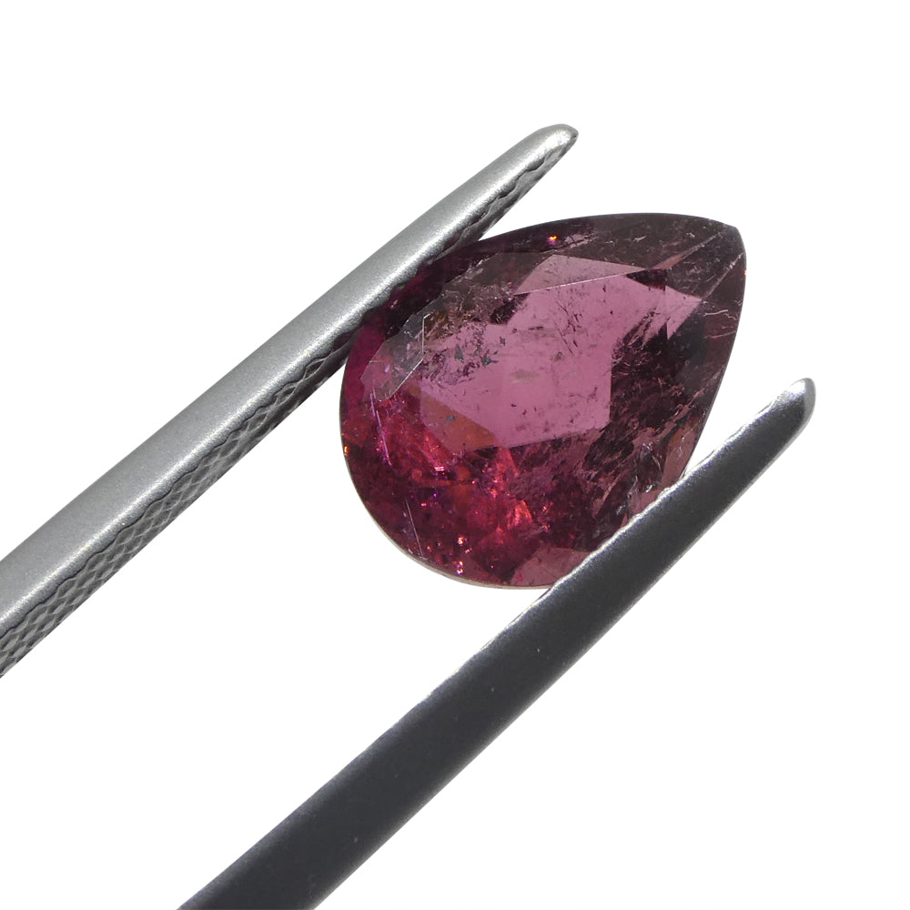 2.51ct Pear Pink Tourmaline from Brazil - Skyjems Wholesale Gemstones