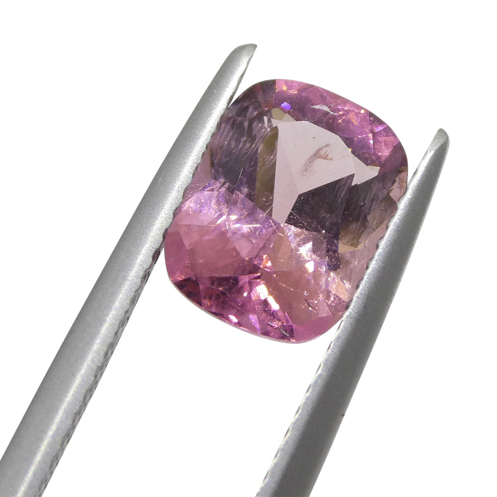 Tourmaline 2.26 cts 7.34 x 9.42 x 4.88 Cushion Pink  $800