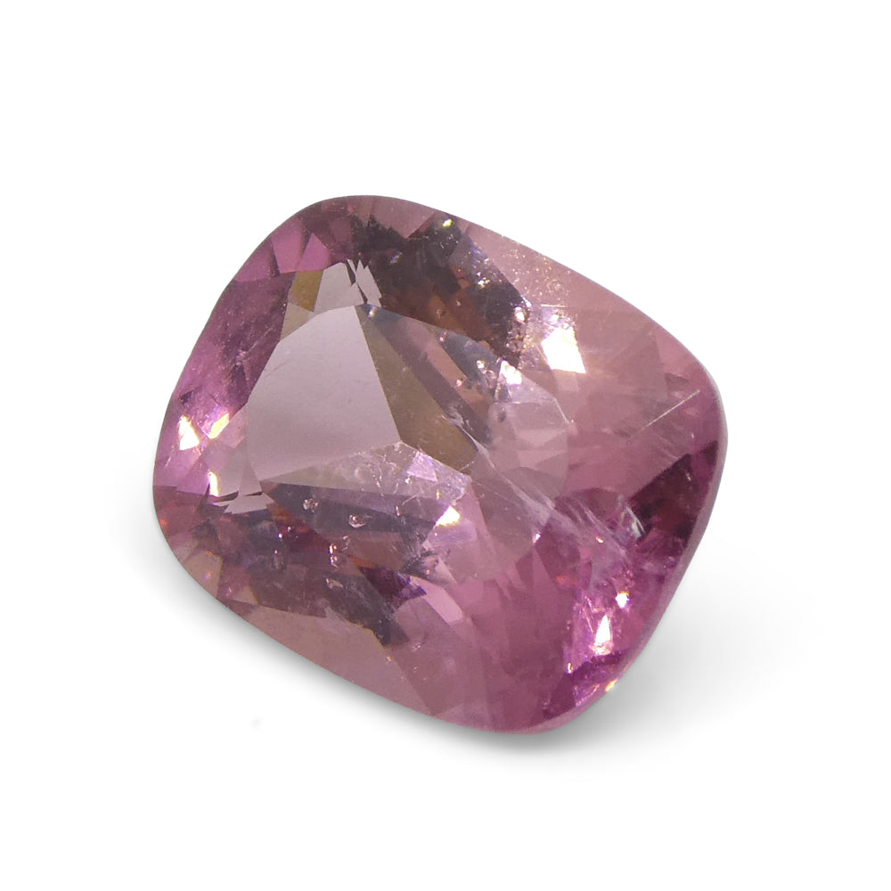 2.26ct Cushion Pink Tourmaline from Brazil - Skyjems Wholesale Gemstones