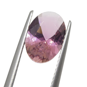 1.94ct Oval Pink Tourmaline from Brazil - Skyjems Wholesale Gemstones