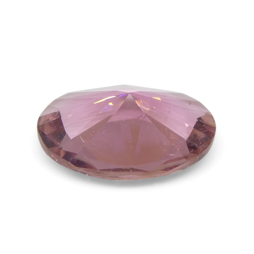 1.94ct Brazilian Pink Oval Tourmaline, Modified Brilliant Cut, premium single stone from SkyJems Canadian gemstone experts