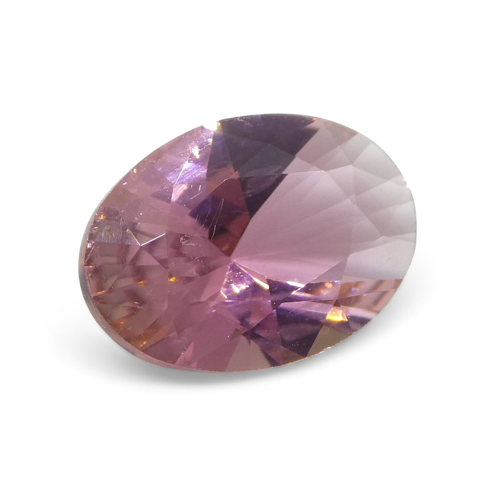1.94ct Brazilian Pink Oval Tourmaline from SkyJems, premium modified brilliant cut gemstone in soft rose hue