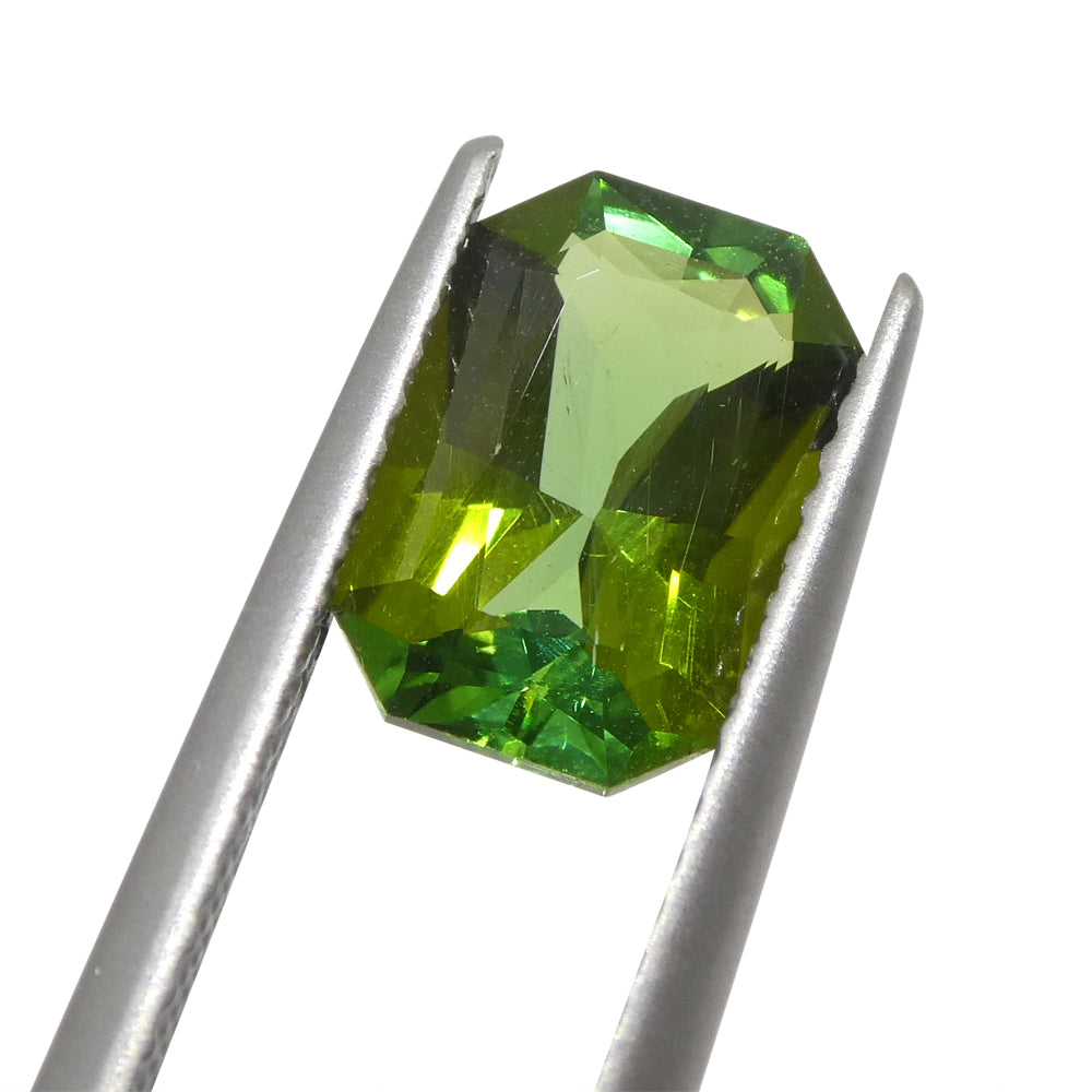 1.88ct Scissor Cut/Octagonal Green Tourmaline from Brazil - Skyjems Wholesale Gemstones