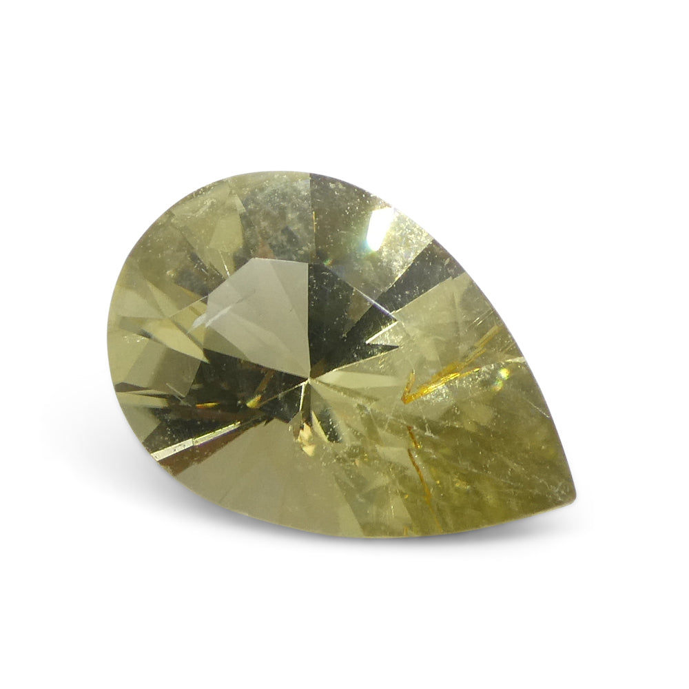 1.47ct Pear Yellow Tourmaline from Brazil - Skyjems Wholesale Gemstones