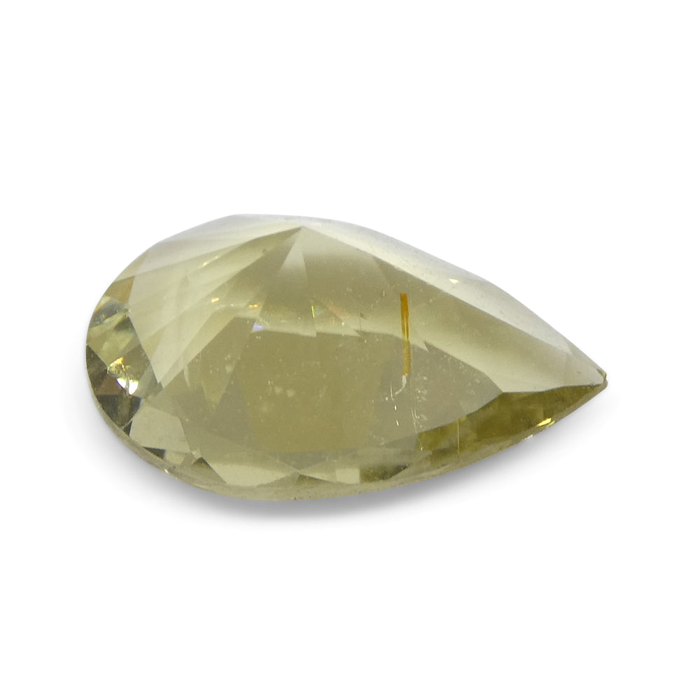 1.47ct Pear Yellow Tourmaline from Brazil - Skyjems Wholesale Gemstones