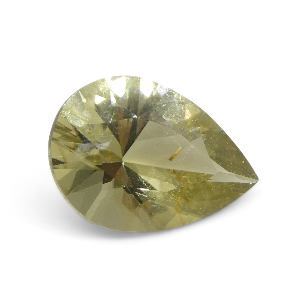 1.47ct Pear Yellow Tourmaline from Brazil - Skyjems Wholesale Gemstones