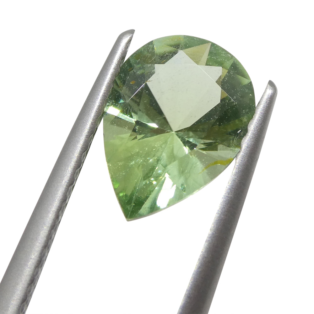 1.38ct Pear Green Tourmaline from Brazil - Skyjems Wholesale Gemstones