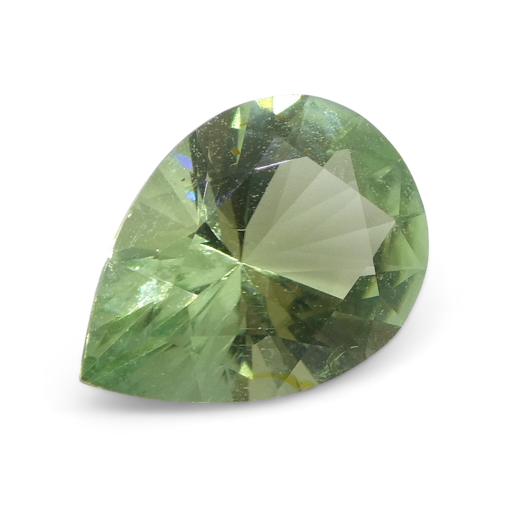 1.38ct Pear Green Tourmaline from Brazil - Skyjems Wholesale Gemstones