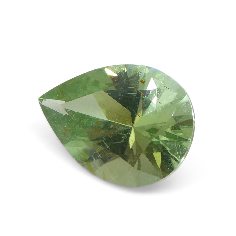 1.38ct Pear Green Tourmaline from Brazil - Skyjems Wholesale Gemstones