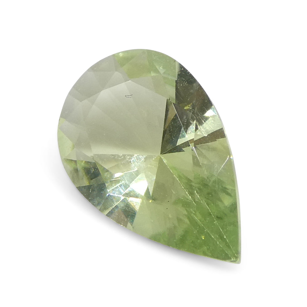 1.04ct Brazilian Green Pear Tourmaline, Modified Brilliant Cut | Premium Loose Gemstone by SkyJems Canada