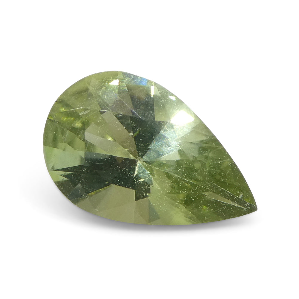 1.02ct Pear Green Tourmaline from Brazil - Skyjems Wholesale Gemstones