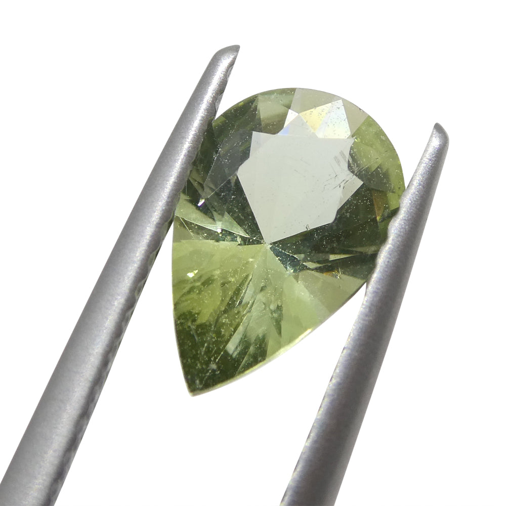 1.02ct Pear Green Tourmaline from Brazil - Skyjems Wholesale Gemstones