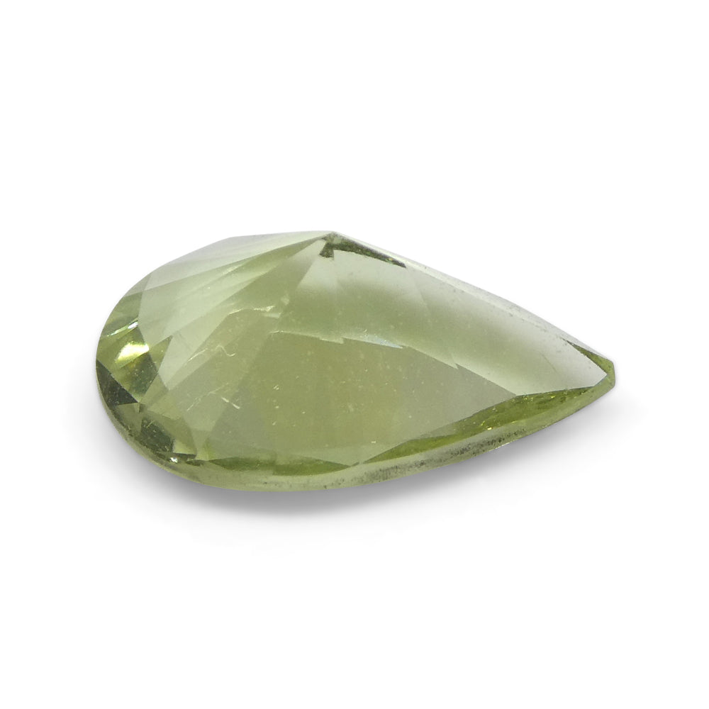 1.02ct Pear Green Tourmaline from Brazil - Skyjems Wholesale Gemstones