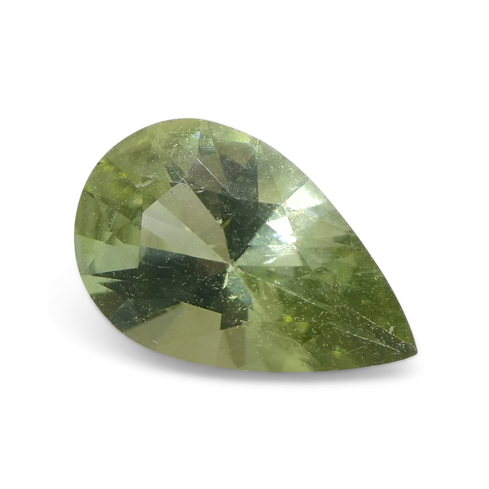 1.02ct Pear Green Tourmaline from Brazil - Skyjems Wholesale Gemstones