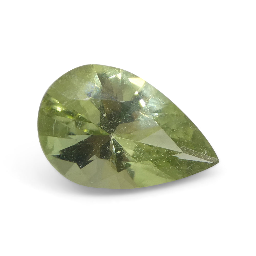 1.02ct Pear Green Tourmaline from Brazil - Skyjems Wholesale Gemstones