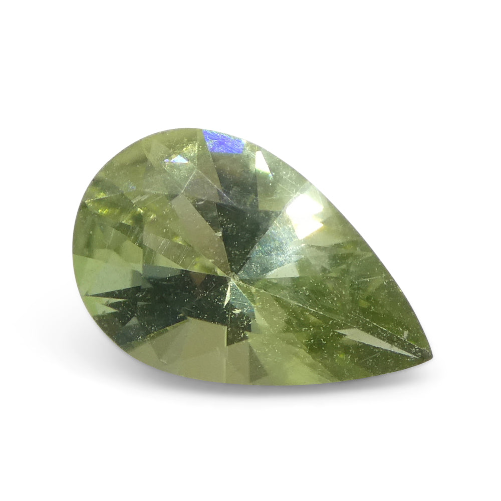 1.02ct Pear Green Tourmaline from Brazil - Skyjems Wholesale Gemstones