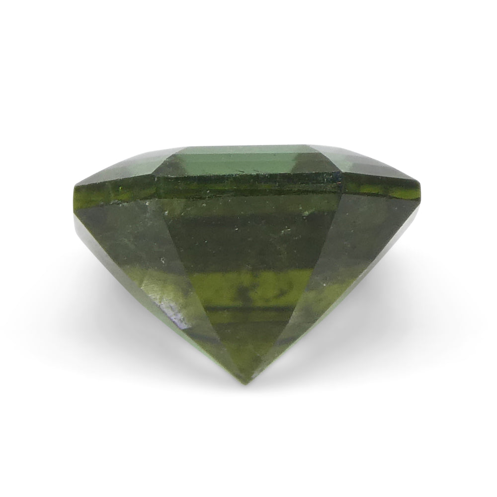 1.76ct Brazilian Green Tourmaline Asscher Cut Gemstone by SkyJems, Rare Octagonal Step-Cut Green Gem