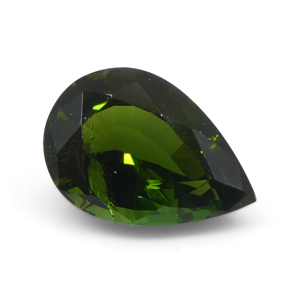 1.69ct  Pear Green Tourmaline from Brazil - Skyjems Wholesale Gemstones