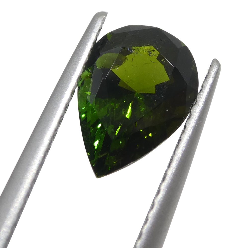 1.69ct  Pear Green Tourmaline from Brazil - Skyjems Wholesale Gemstones