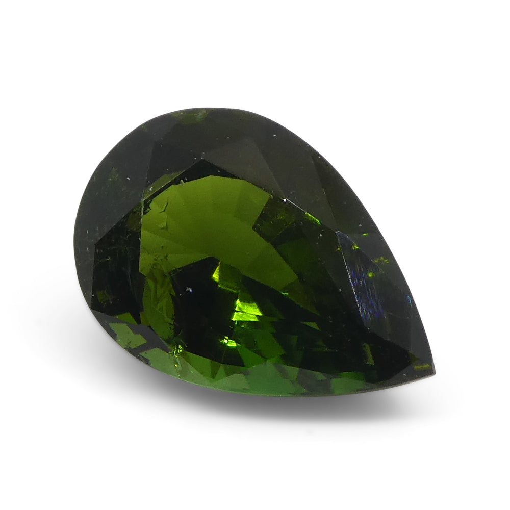 1.69ct  Pear Green Tourmaline from Brazil - Skyjems Wholesale Gemstones