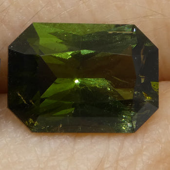 6.31ct Pair Scissor Cut/Octagonal Green Tourmaline from Brazil - Skyjems Wholesale Gemstones