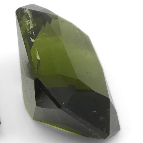 6.31ct Pair Scissor Cut/Octagonal Green Tourmaline from Brazil - Skyjems Wholesale Gemstones