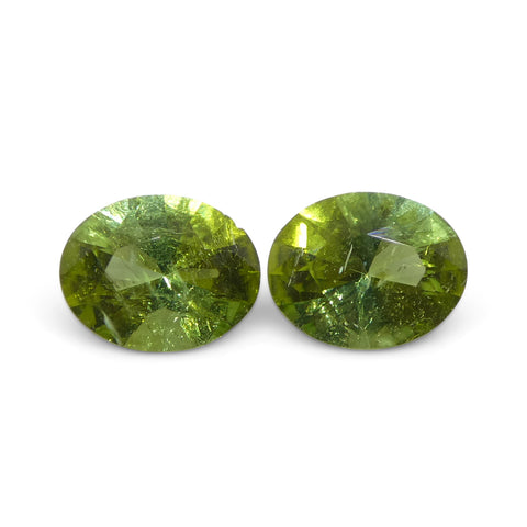 1.08ct Pair Oval Green Tourmaline from Brazil