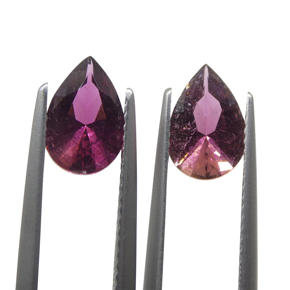 Tourmaline 2.35 cts 9.69 x 6.43 x 3.81 mm/ 9.67 x 6.38 x 3.77 Pear Pink  $470