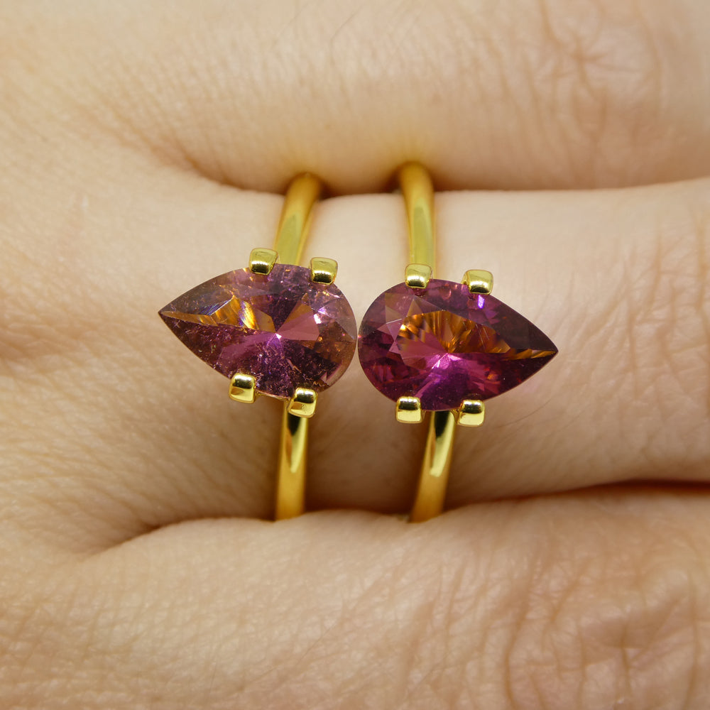 2.:.35ct Pink Pearl TourmaLine5 5 MatchedmaPair from Brazil | Premium Unhechedated Gem by SkySkyJJems Canadian Human: Perfect