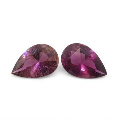 2.35ct Pair Pear Pink Tourmaline from Brazil - Skyjems Wholesale Gemstones