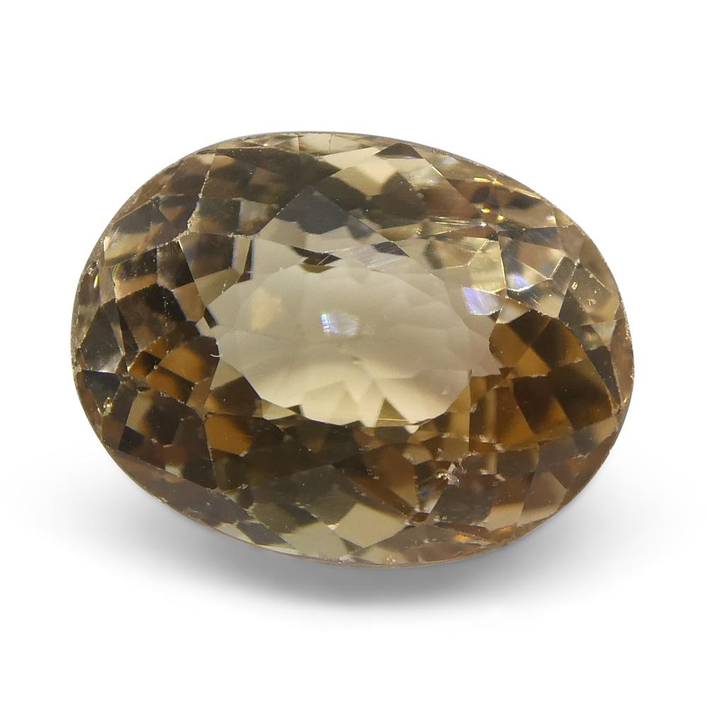 3.55ct Oval Yellow Golden Tourmaline - Skyjems Wholesale Gemstones