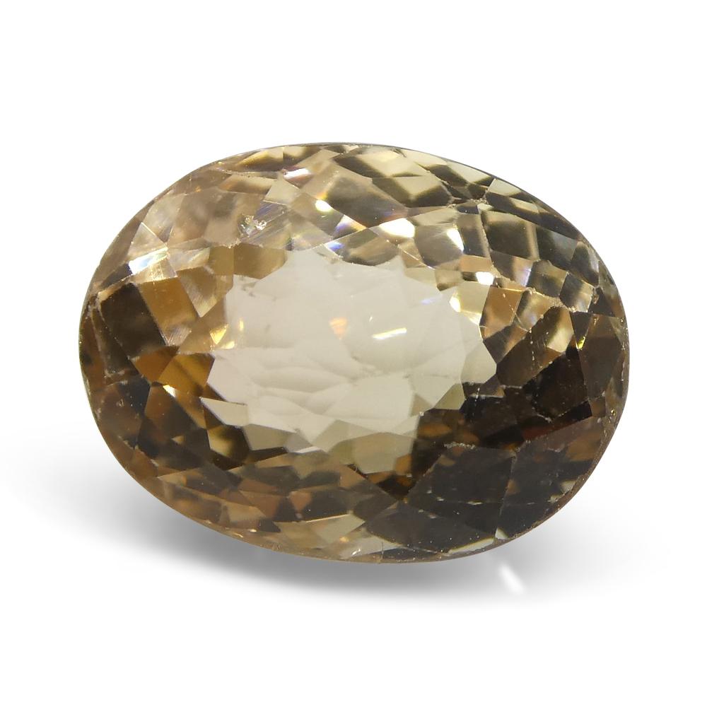 3.55ct Oval Yellow Golden Tourmaline - Skyjems Wholesale Gemstones