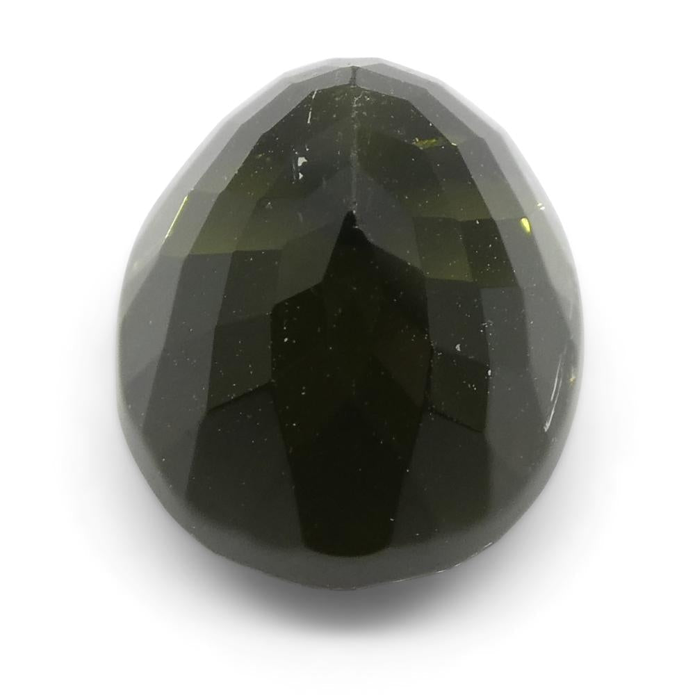 3.84ct Oval Olive Green Tourmaline - Skyjems Wholesale Gemstones